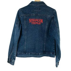 Stranger Things Womens Denim Jacket Size Small